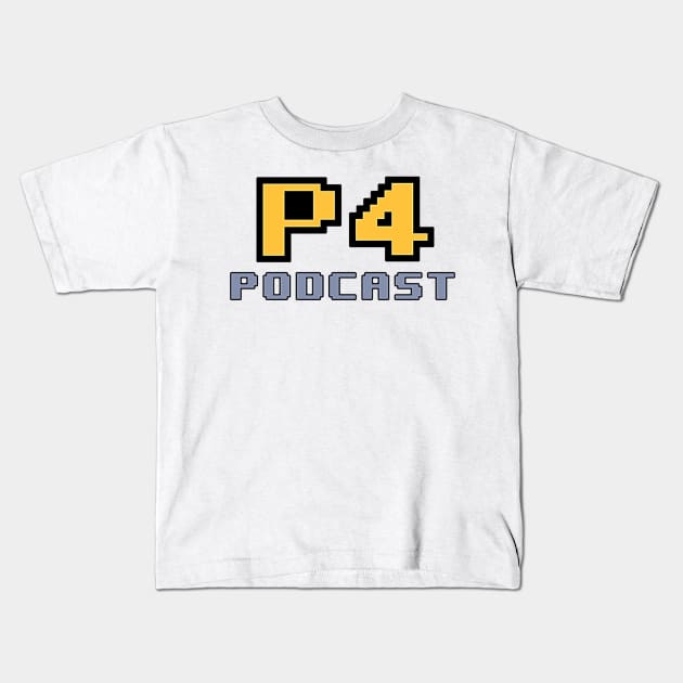 P4 Logo Shirt (no white border) Kids T-Shirt by p4podcast